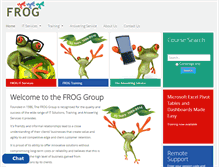 Tablet Screenshot of frog.co.uk